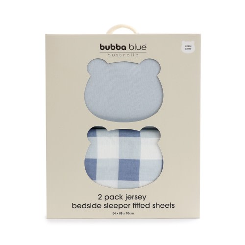 Bubba Blue Sundae Bedside Sleeper Fitted Sheet 2 Pack Blueberry