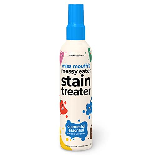 Hate Stains Co. Stain Remover for Clothes - Non-Toxic Laundry Stain Remover Spray for Baby & Kids - Messy Eater Spot Cleaner for Clothing, Fabric, Carpet (120ml, 4 oz Spray Bottle)