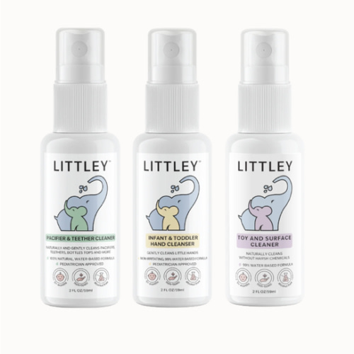 "INTRODUCTORY $20.99 SAMPLE PACK" Pacifier Cleaner + Hand Cleanser + T – Littley USA