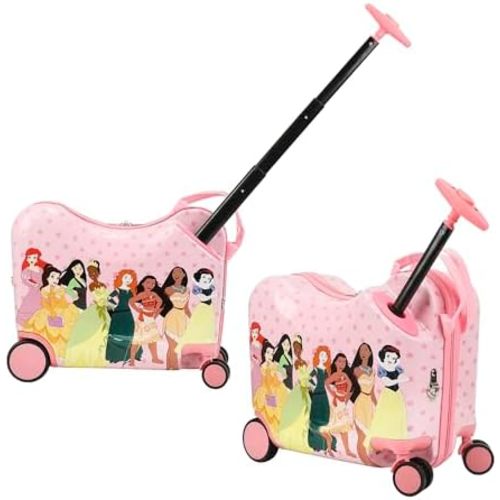 Disney Princesses Ride-On 18" Suitcase For Kids & Toddlers