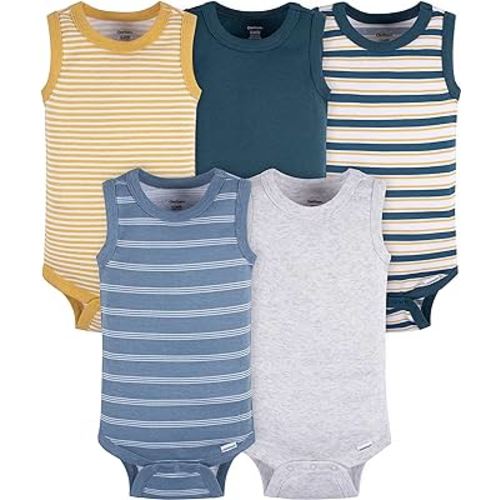 Gerber Baby Boys Multi-Pack Sleeveless Onesies Bodysuit