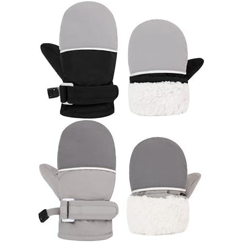 Infant Baby Toddler Winter Mittnes Lined Fleece Snow Gloves For Boys Girls