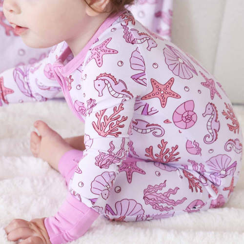 Tiny Tides Convertible Zip Romper | Pink