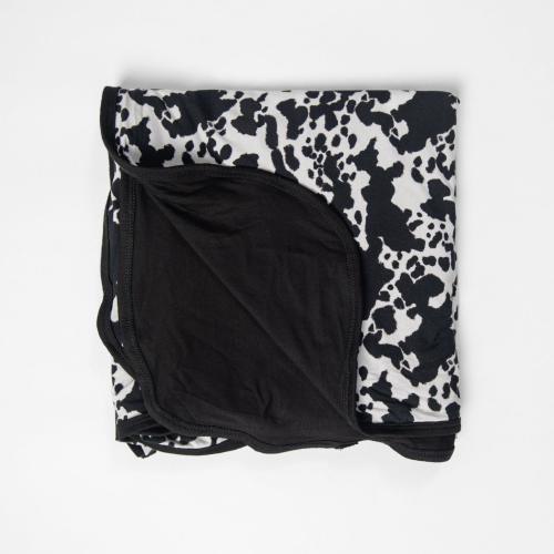 Cow Print Kids Bamboo Blanket