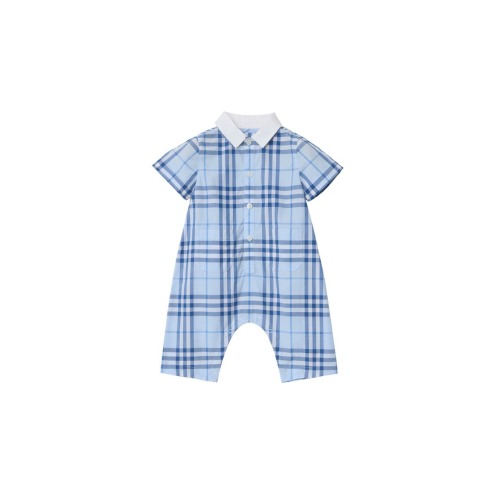 Check Cotton Playsuit