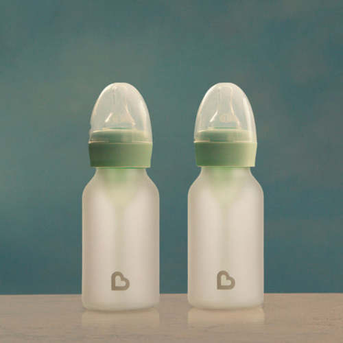 Bond® Silicone Glass Bottle 4oz or 8oz, 2pk | Munchkin