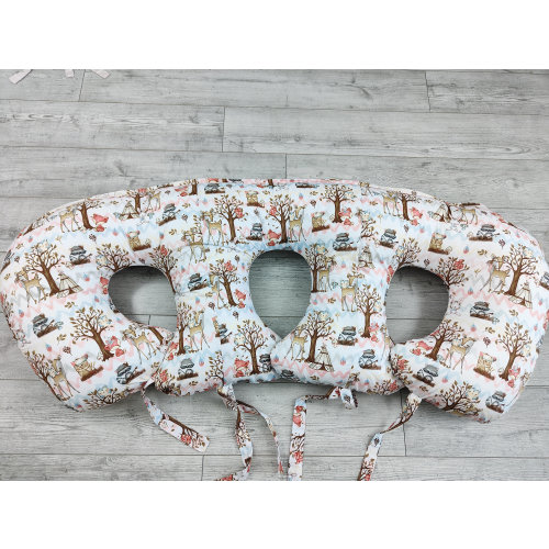 Gift for triplets, nursing pillow for triplets, baby shower for triplets