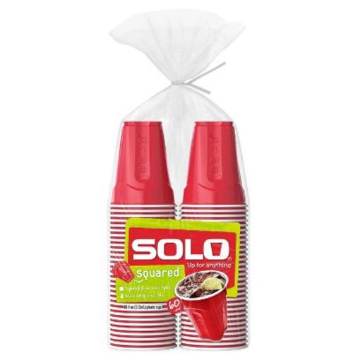 Solo Red Disposable Cups - 18oz/60ct