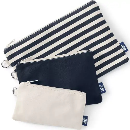 Zip Canvas Pouch 3 Pack | Lands' End