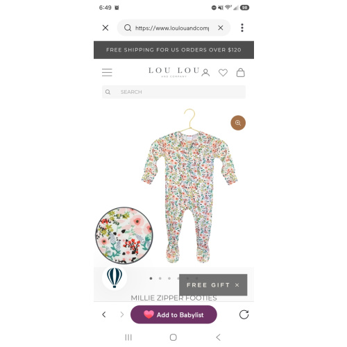 Millie Zipper Footies