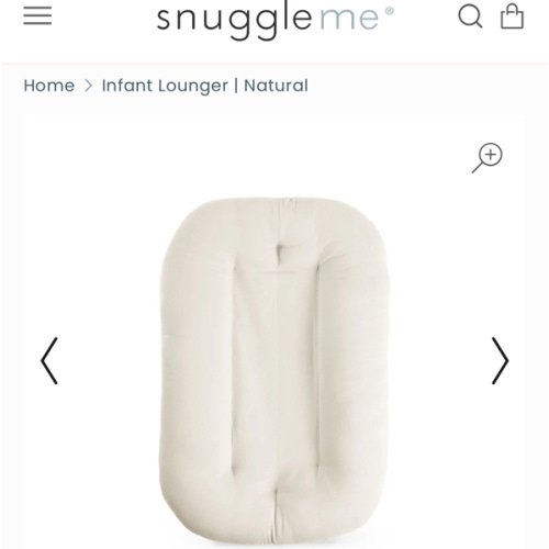 Snuggle me organic infant Lounger | Natural
