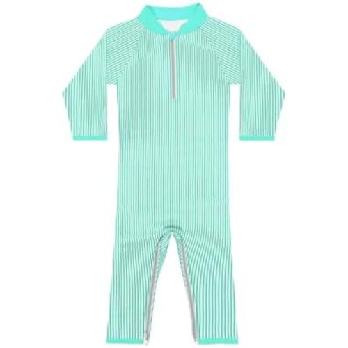 weVSwe Baby Toddler UPF 50+ Sun Protection Rash Guard Long Sleeve Swimsuit with Crotch Zipper