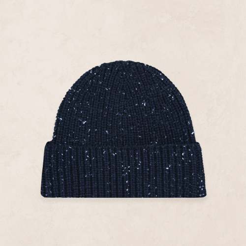 Knit Beanie - Navy Speckle