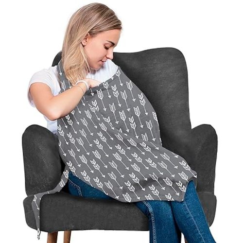 San Francisco Baby Nursing Cover, Breathable 360° Nursing Cover Up, Privacy Breastfeeding Blanket - Luxury Yellow