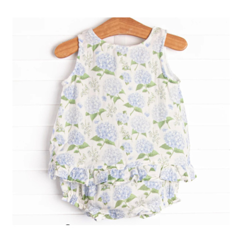 Hydrangea Blooms Muslin Bubble, Blue – Stitchy Fish
