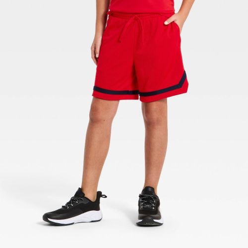 Boys' 'At the Knee' Court Active Shorts - All In Motion™ Red M