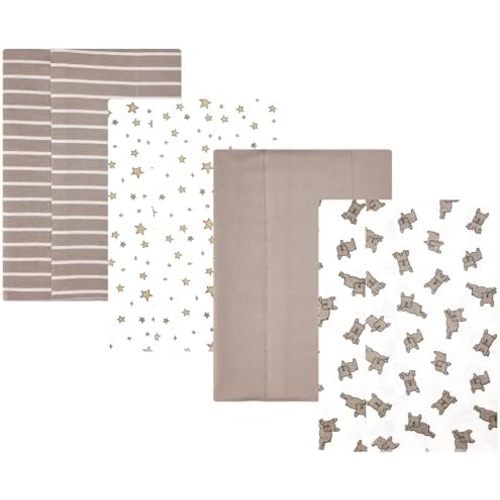 Hudson Baby Unisex Baby Cotton Polyester Flannel Burp Cloths