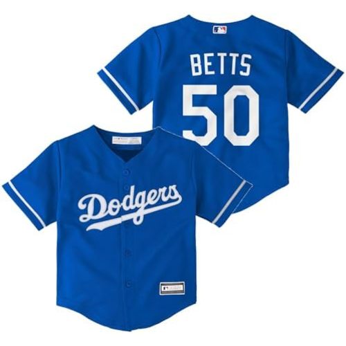 Outerstuff Mookie Betts Los Angeles Dodgers MLB Baby Infants 12-24 Months Blue Alternate Player Jersey