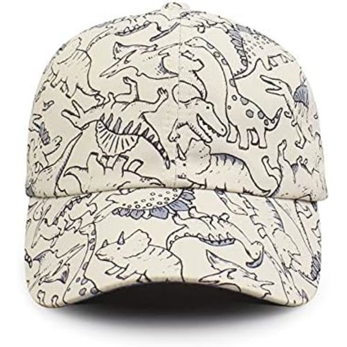 JANGANNSA Dinosaur Boys Girls Caps Embroidery Baby Baseball Caps Cotton Infant Toddler Kids Hat Spring Summer Autumn 2-6Y