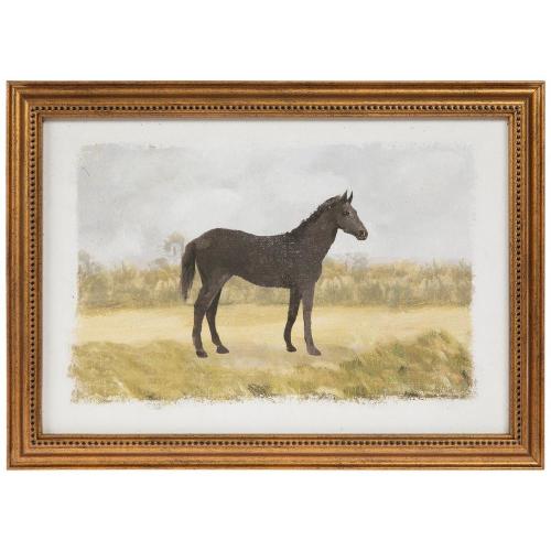 Black Horse Wood Wall Decor