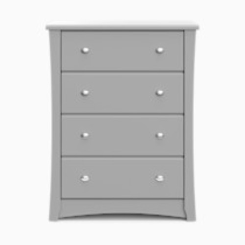 Storkcraft Crescent 4 Drawer Chest - Pebble Gray