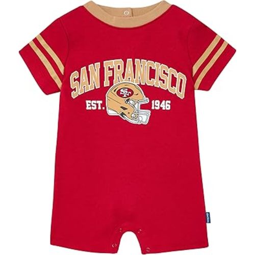 Gerber NFL unisex-baby Nfl Team Short Sleeve Romper