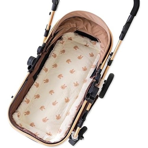 Warm Baby Stroller Seat Liner,Soft Thick Pushchair Seat Liner Baby Stroller Cushion Seat Insert Pad Universal for Pushchair Pram Buggy Car Seat High Chair(Bunny)