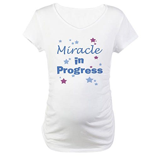 CafePress Miracle in Progress Maternity T Maternity Tee
