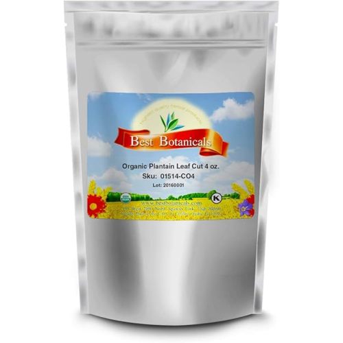 Best Botanicals Plantain Leaf Cut 4 oz. (Organic)