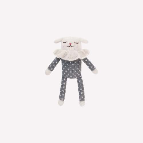 Main Sauvage Knitted Soft Toy - Lamb - Slate Dots Pyjamas – Rabbit Hall
