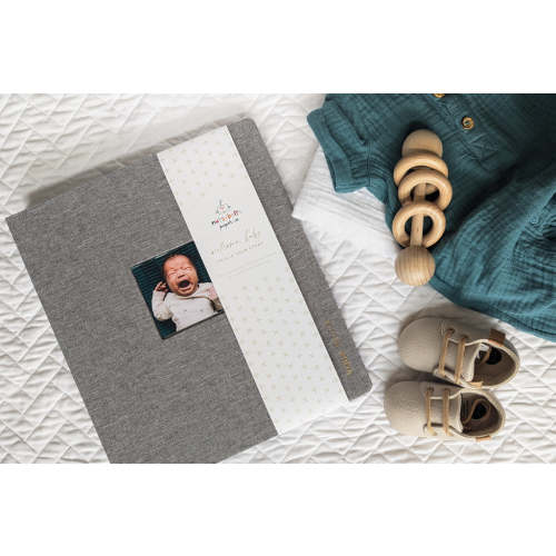 "Your Story" Linen Binder Baby Memory Book | Nuts & Bolts Paper Co | Nuts & Bolts Paper Co