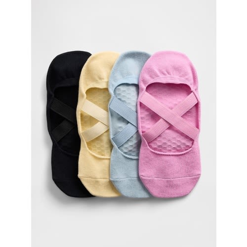No Show Grip Socks (4-Pack)