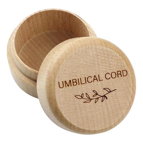 Wooden baby fetal hair/umbilical cord memorial box carved memorial box newborn christening baby gift (umbilical cord box)