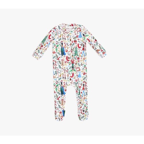 Rifle Paper Co. Nutcracker Organic Nursery Pajama | Pottery Barn Kids