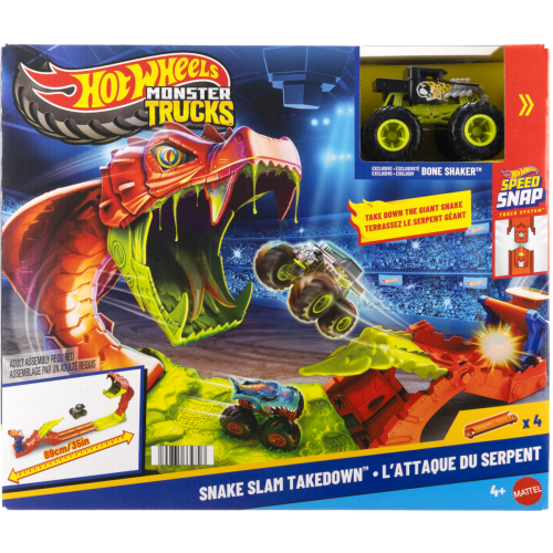 HOT WHEELS® Monster Trucks SNAKE SLAM TAKEDOWN Playset