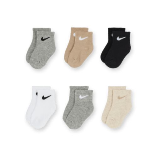 Nike Swoosh Baby (12-24M) Ankle Socks (6 Pairs)
