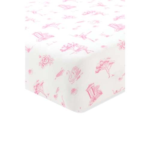 Crib Sheet in Toile Ballet