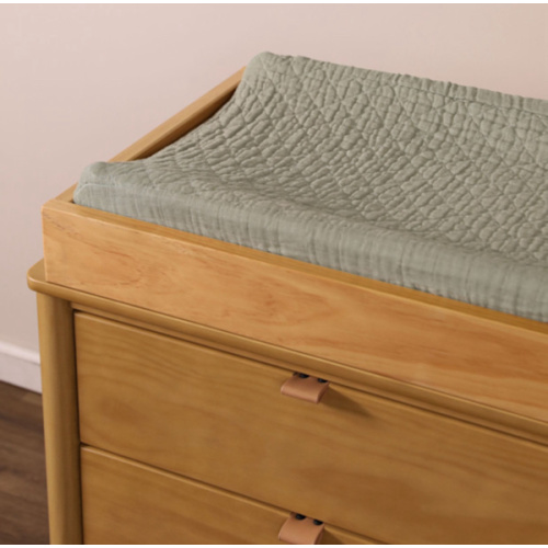 Babyletto Quilted Changing Pad Cover in GOTS Certified Organic Muslin Cotton