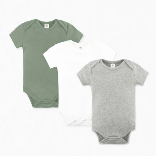3-Pack Classic Short Sleeve Bodysuit Bundle