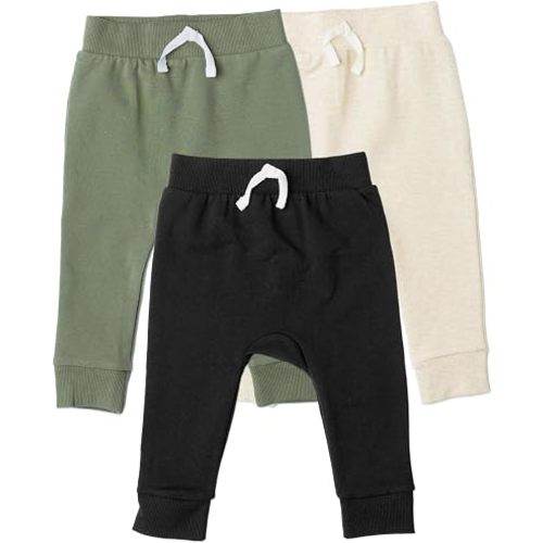Gerber Baby Boys' Toddler 3-Pack Jogger Pants