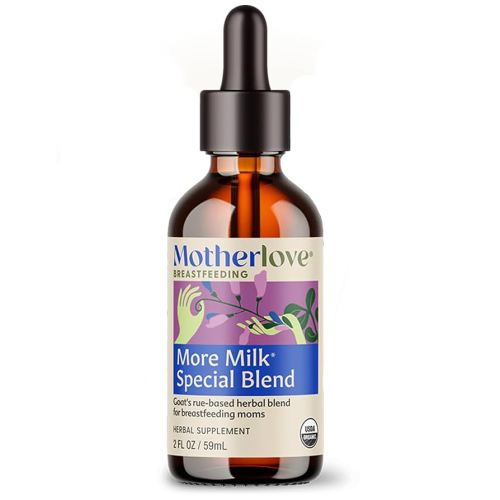 Motherlove More Milk Special Blend (2 Ounce Tincture) Herbal Lactation Supplement w/Goat’s Rue to Build Breast Tissue & Support Breast Milk Supply—USDA Certified Organic, Vegan, Kosher, Soy-Free