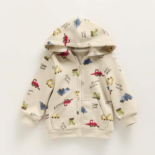 Okie Dokie Baby Boys Fleece Jacket, Color: Cream Beige - JCPenney