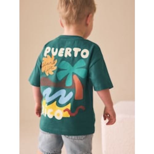 Buy Teal Blue Puerto Rico Short Sleeve Back Print T-Shirt (3mths-7yrs) from Next USA