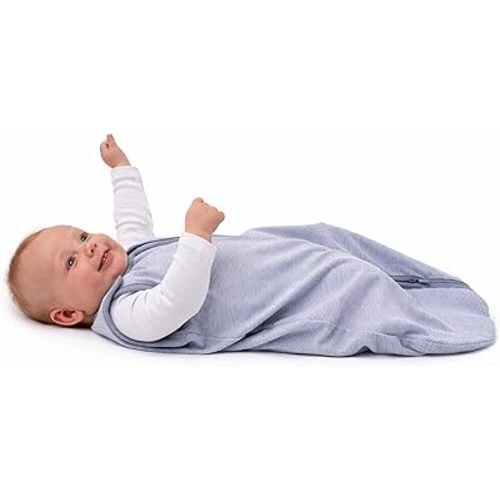 Baby Deedee Wearable Blanket Baby and Toddler Sleeping Sack, Baby Sleeping Bag, Sleep Nest Lite, Gray Stripes, Medium (6-18 Months)