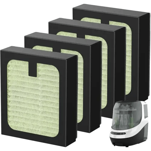 4 Pack HEPA Filter Replacement for Baby Brezza Baby Bottle Washer Pro, High Performance Filtration for Air Cleaner Dust