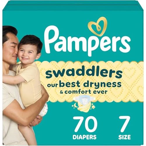 Pampers Swaddlers Diapers, Size 6 (23-44 lbs), 16 Count, Hypoallergenic, Absorbent, Keeps Baby Dry and Comfortable, Skin Safe Disposable Baby Diaper