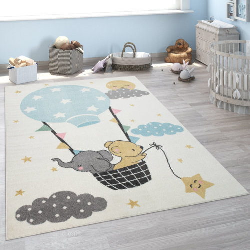 Zoomie Kids Manahan Beige Area Rug & Reviews | Wayfair