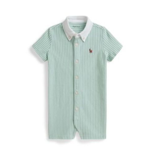 Baby Boys' Striped Oxford Shortall