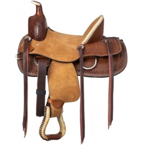 Silver Royal Bodie 10- Inch Youth/Pony Hardseat Ranch Saddle: Chicks Discount Saddlery