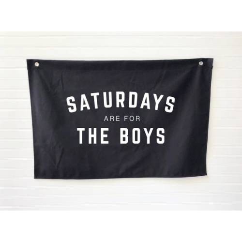 Saturdays Are for the Boys Custom Name Banner Custom - Etsy